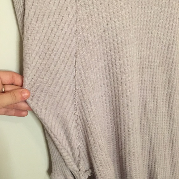 Free People Taupe/Lavender Long Sleeve Thermal - Picture 2 of 8